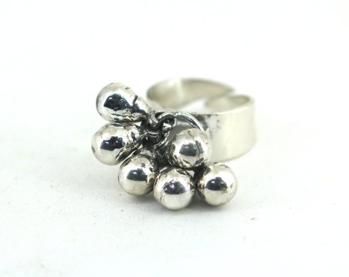 Size 8 Mexico Cha Cha Beaded 925 Sterling Silver RG 596