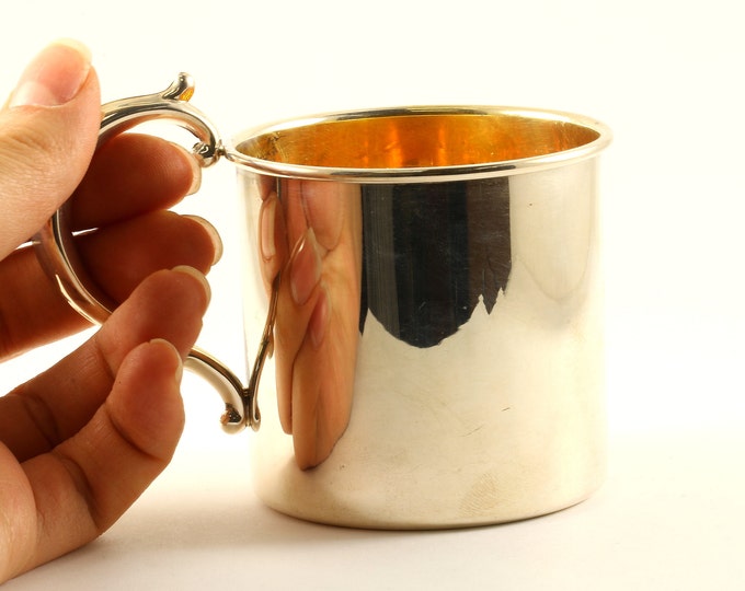Vintage Empire Plain Small Baby Cup Sterling Silver FW 101