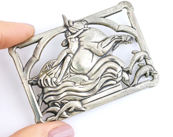 Vintage Beautiful Rare Northland Jupiter Mythology Design Pin/Brooch 925 Sterling Silver BB 1804