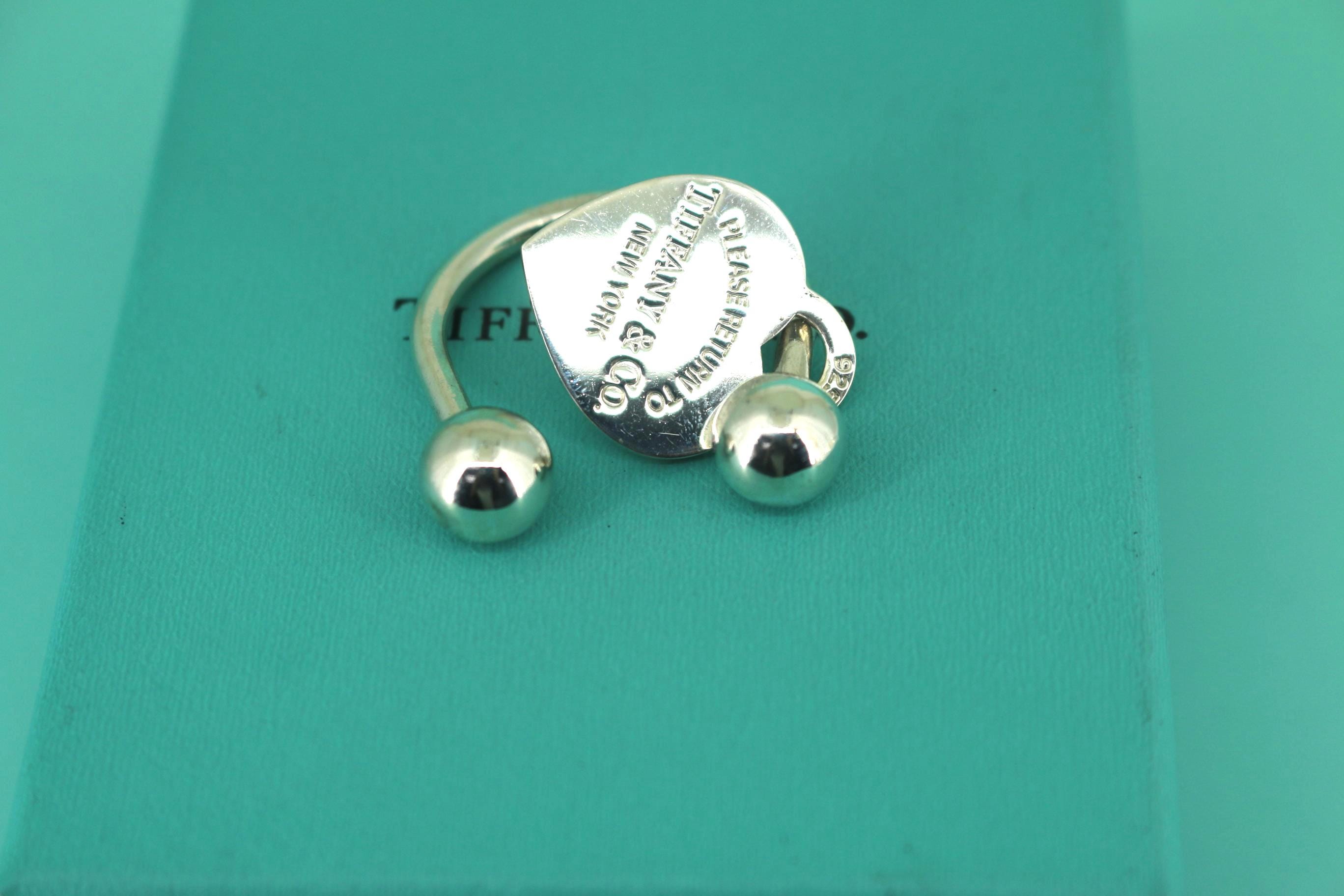 Authentic Tiffany & Co Return to Tiffany Heart Design Key Ring