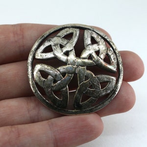 Vintage Celtic Irish Brooch Sterling Silver 925 BB 1757