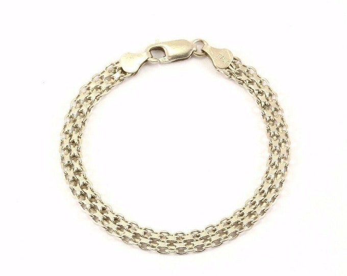 Vintage Bismark Chain Bracelet Silver Br 2269(123759752369)