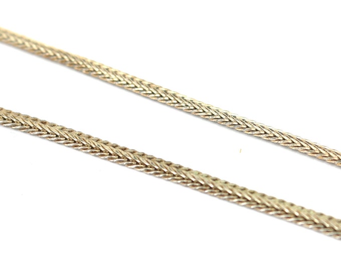 Vintage Signed PNG Italy Foxtail Fox Tail Chain Design Necklace 925 Sterling Silver NC 1599