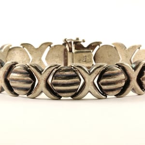 Bracciale a maglie dal design vintage Xoxo in argento sterling 925 Br 1020