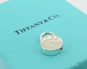 Tiffany & Co. Padlock Charm Pendant Class Of 2007  925 Sterling PD 2224