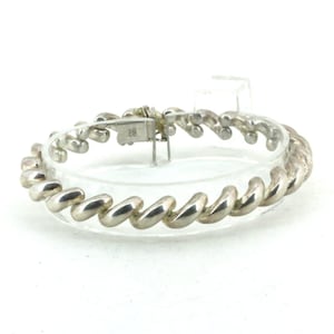 Vintage San Marco Design Bracelet | Macaroni Design Bracelet | Sterling Silver 925 Bracelet | Br 3823