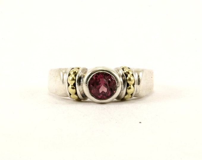 Vintage Size 5.25 Caviar Amethyst Design Ring 925 Sterling RG 3608