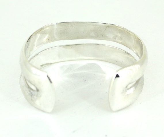 Vintage Double Twisted Split Strand Cuff Bracelet… - image 3