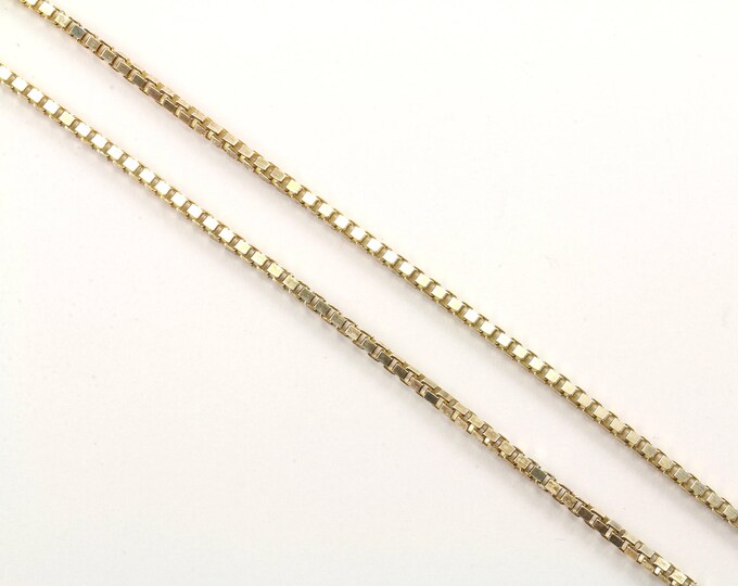 Vintage 20 Inch Box Design Chain Necklace 925 Sterling NC 723-E