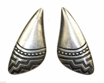 Native American Kabana Kbn Southwestern Design Stud Earrings 925 Sterling Er 339