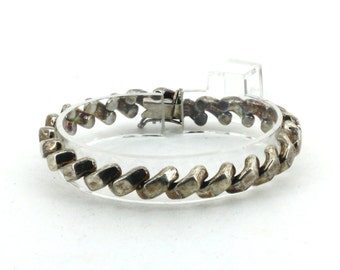 【超美品】NAVAJO RA バネ バングル スターリング シルバー NAVAJO(ナバホ族) indian jewelry silver bangle インディアン