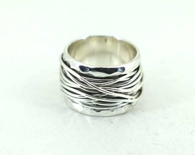 Vintage Size 7 Wire Ring Sterling 925 Silver  RG 4223