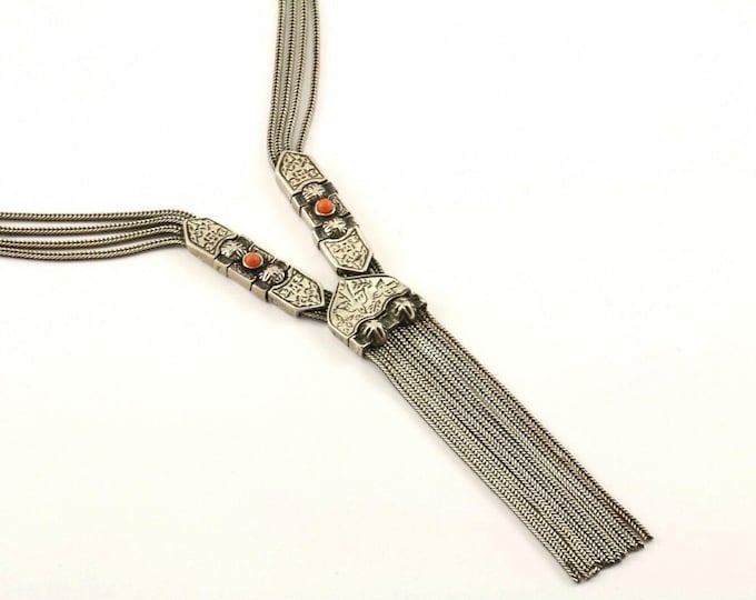 Vintage Beautiful Bird Design Chain Necklace 925 Sterling Nc 877(123765814989)