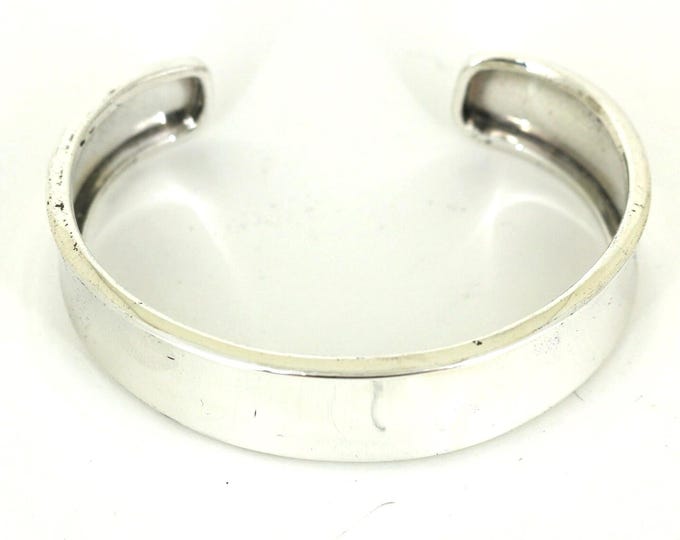 Vintage Ross-Simons Italian Polished Cuff Bracelet 925 Sterling Silver BR 089
