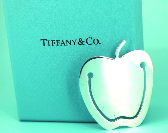 Authentic Tiffany & Co Bookmark | Apple Design Bookmark | Tiffany Sterling 925 Silver Bookmark | Ot 123v