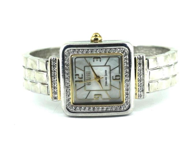 Ecclissi Two Tone Framed Diamonds Women Watch | Sterling 925 Silver Watch | OT 025