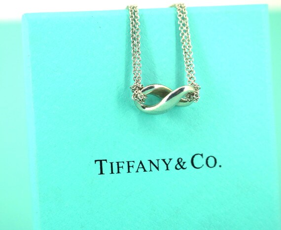 ヴィンテージ ティファニー インフィニティ ダブルチェーンネックレス