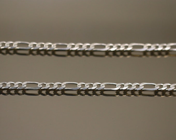 Vintage Italy Figaro Chain Design Necklace 925 Sterling NC 2120