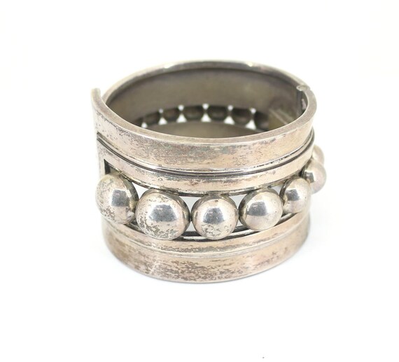Jonc Ancien En Argent 925 Du Mexique - Guernavaca - Diamètre 64mm - 12.4g - Orfèvre GS