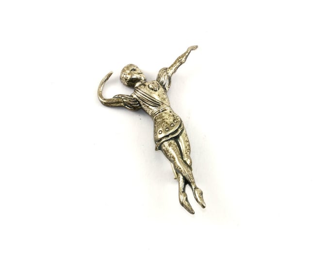 Vintage Unique Beau Ballet Dancer Pin/Brooch 935 Sterling BB 72