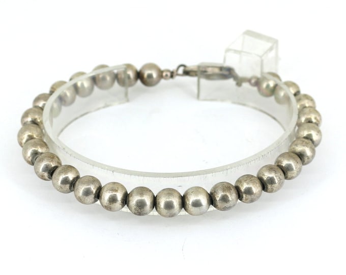 Vintage Italy Beads Beaded  Chain Link Bracelet  BR 591