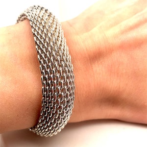 Authentic Tiffany & Co Bracelet | Vintage Tiffany Bracelet | Weaving Design Bracelet | Sterling Silver Bracelet | BR 391S by GabrielStar