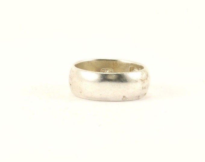 Vintage Silver Purity Plain Band Design Ring 925 Sterling Silver RG 3563
