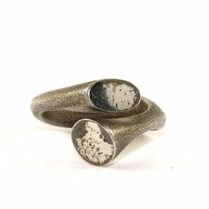 Vintage Size 7 MODERNIST O.P. ORLANDINI RING Sterling 925 Silver Rg 2075