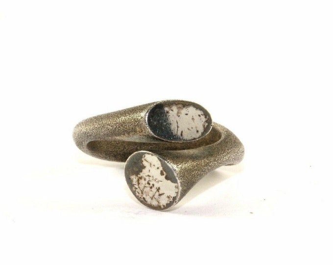 Vintage Size 7 MODERNIST O.P. ORLANDINI RING Sterling 925 Silver Rg 2075
