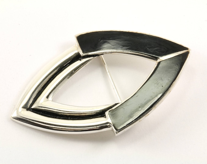 Vintage Rhombus Shape Pin/Brooch 925 Sterling BB 725-E