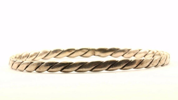 ヴィンテージ！ Sterling Silver Twisted バングル Amazon | メンズ925スターリングシルバータイハンドメイド