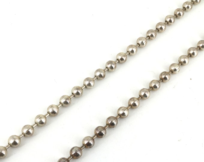 Vintage Beads Beaded 18 in Sterling Silver Chain NC 1805