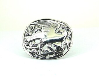 Vintage Kristian Mohl-Hansen Georg Jensen Style  Peace Dove Bird Design Pin/Brooch 925 Sterling BB 1724
