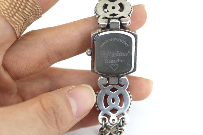 Vintage Brighton Rosarita Watch Silver Plated OT 015 image 6