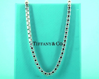 Vintage Tiffany & Co Box Chain Necklace 925 Sterling Silver NC 916
