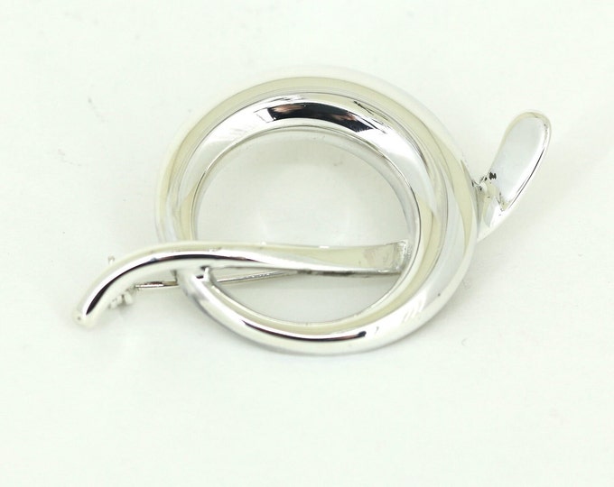 Vintage Luxury Round Shape Brooch 935 Sterling Silver BB 1898