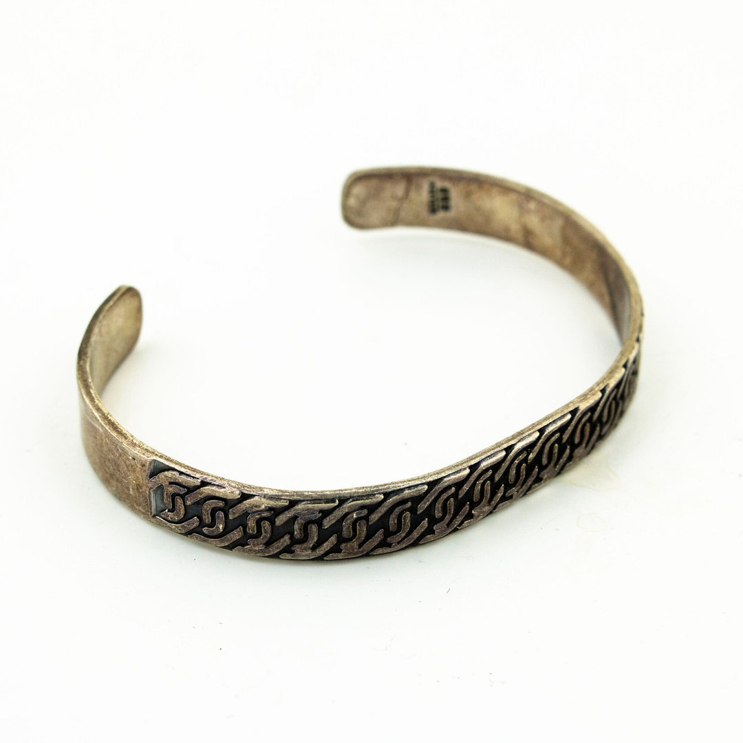 Mexico Abstract Geometric Shapes Etched Design Vintage