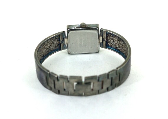 Vintage 6.5 In Square Shape Watch 925 Sterling Si… - image 3
