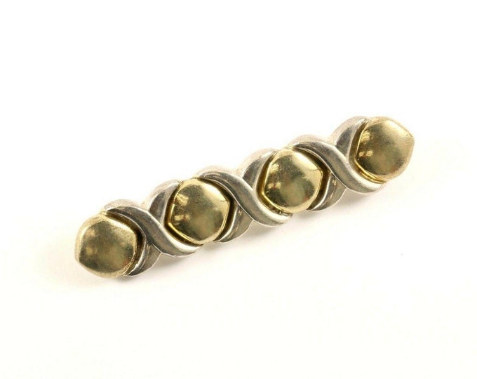 Vintage Xoxo Bar Design Pin/brooch 925 Sterling Bb 1506(123720982896)