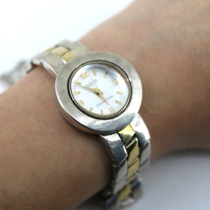 Ecclissi Japan Quartz Two Tone Reversible Women Watch | Sterling 925 Silver Watch | OT 173