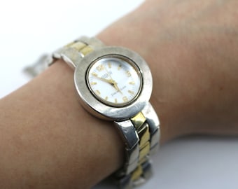 Ecclissi Japan Quartz Two Tone Reversible Women Watch | Sterling 925 Silver Watch | OT 173