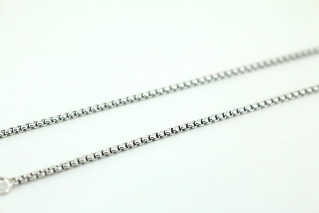 David Yurman Baby Box Chain 20 Inch 1.7 Mm Necklace 925 Etsy