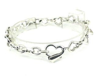 シルバーメダル 925　 ボローニャ　銀 製 IBB Italy Sterling Silver Thick Chain Bracelet - Etsy