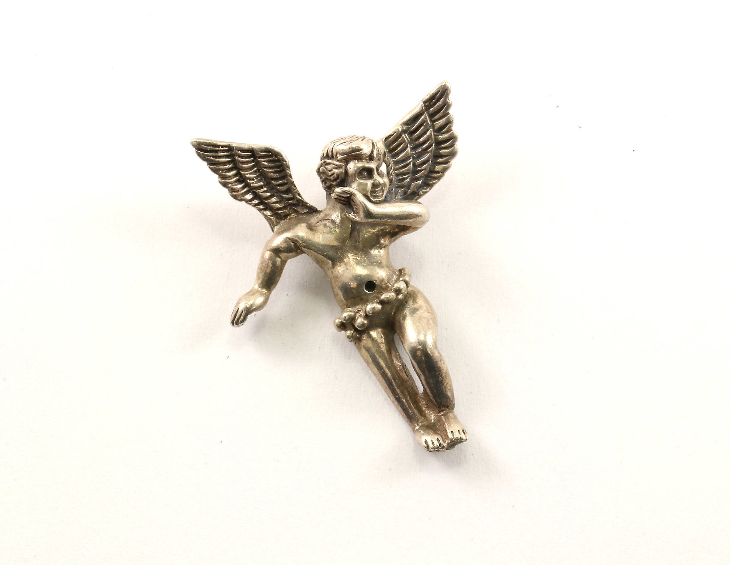 イタリア ヴィンテージ 天使 Vintage Beautiful Angel Design Pendant 925 Sterling PD 188