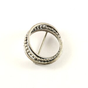 Vintage Silber Anfangsbuchstabe O Form Modernes Design Pin/Brosche 925 Sterling BB 1571