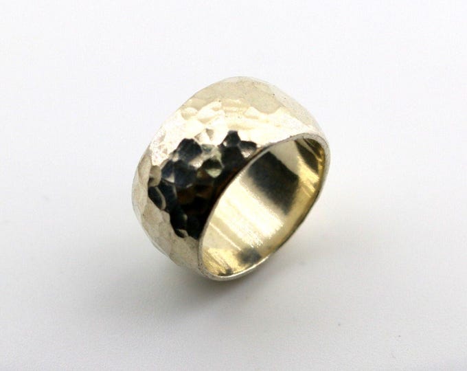 Vintage Size 7.25 Authentic Silpada Retired Hammered Thailand Design Band Ring 925 Sterling Silver Rg 4430M