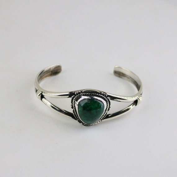 Important Mike Perry Vintage Native American Navajo Turquoise Sterling Silver Bracelet Important Mike Perry Vintage Native American Navajo Turquoise Sterling Silver Bracelet