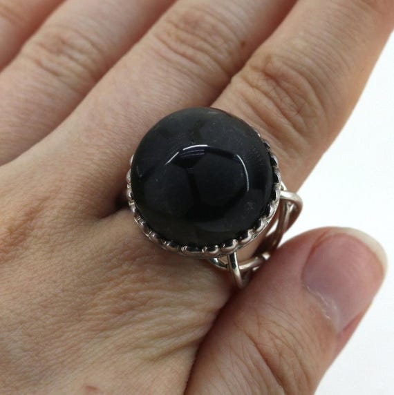 Bague Argent 925 Sphère 8,38 G - Taille 54, Occasion, Sans Marque