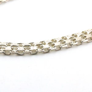 Vintage 17 Inch Bismark Chain Sterling Silver NC 1159