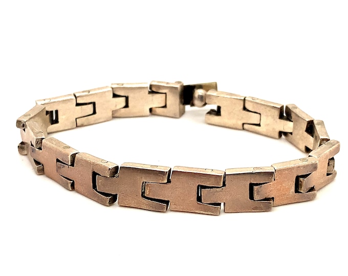 Vintage Bracelet | Mexico Design Bracelet | Chain Design Bracelet | 925 Sterling Silver Bracelet | BR 2884N